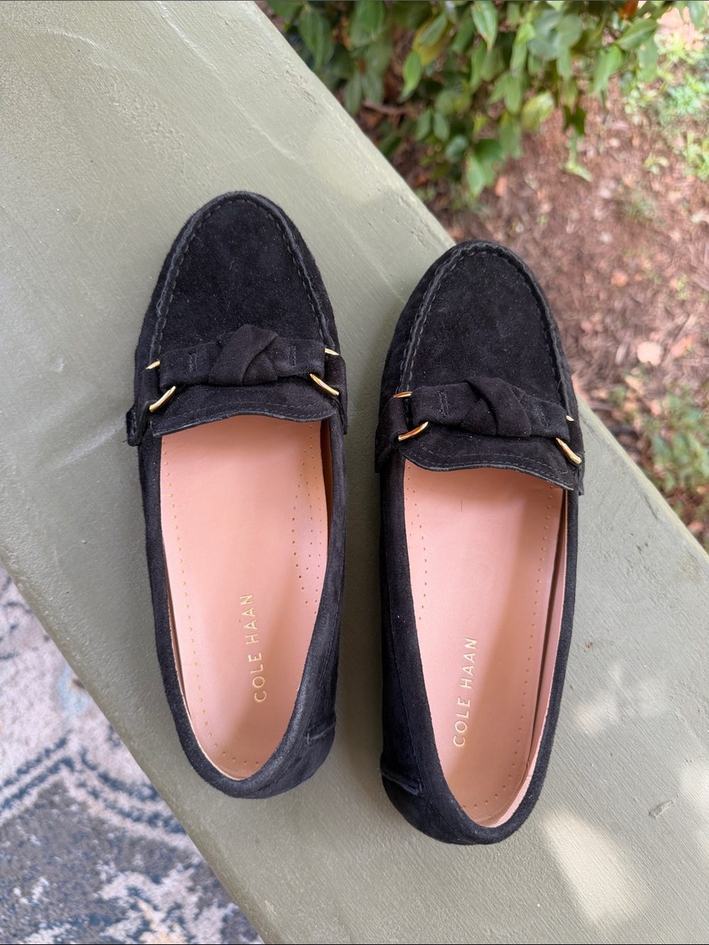 Cole Haan Black Suede Emmie Knot Driver Loafers, Women’s 8 - Picture 2 of 7